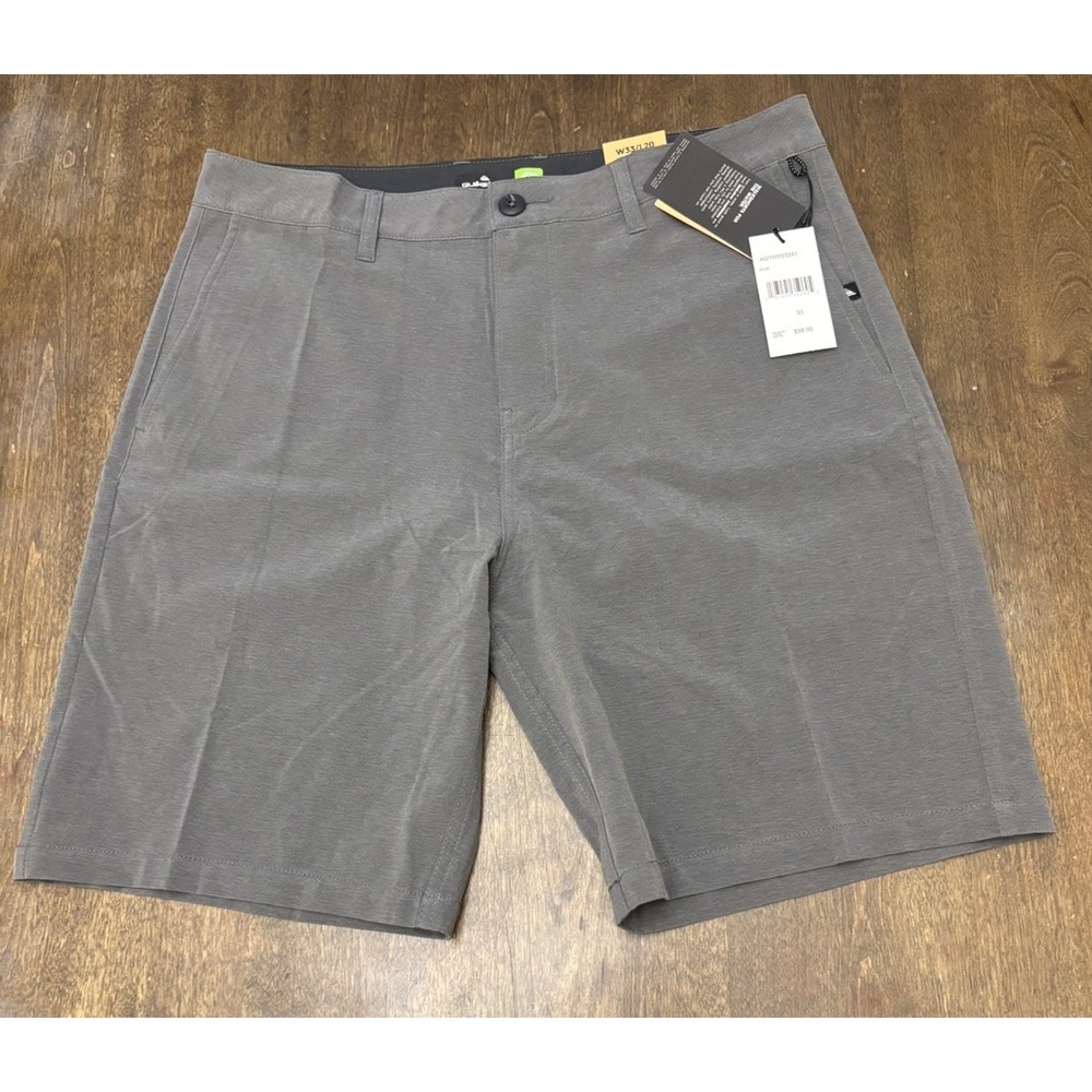 Quiksilver Union Charcoal Amphibian Shorts Men's Stretch Board Shorts 33x20
